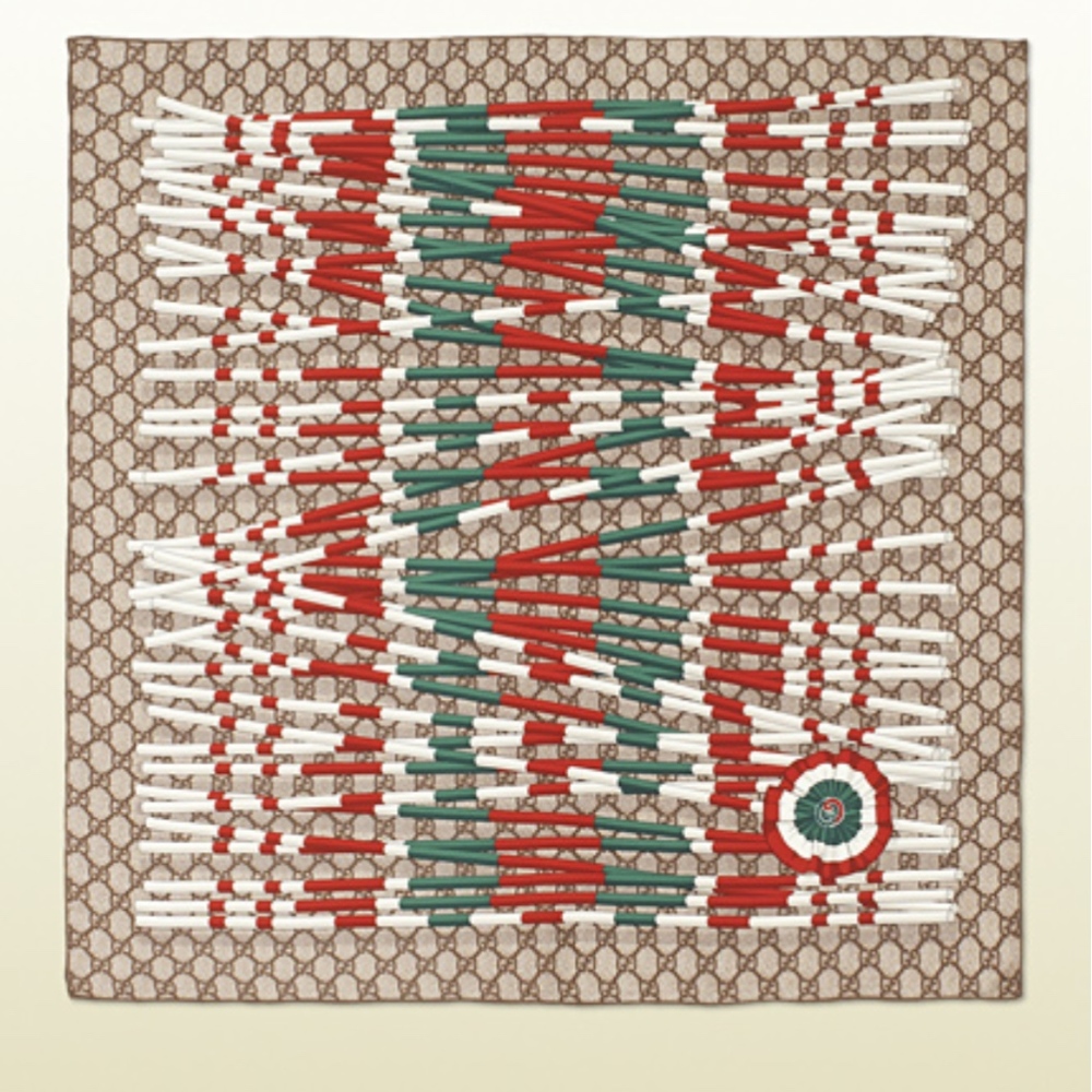 Gucci Square Silk Scarf - Picture 2 of 4